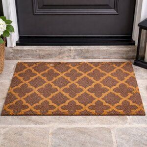 NEW Lavender Print Coir Doormat